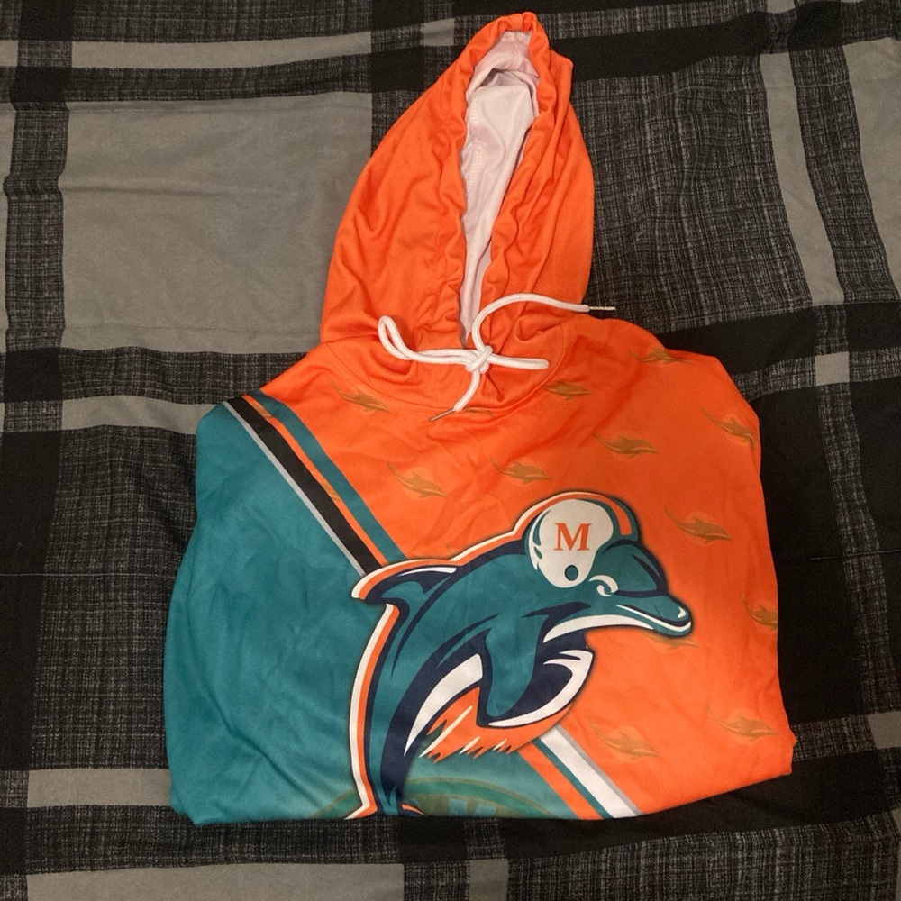 NFL Miami Dolphins Think Silk Hoodie ✅ #nfl #miamidolphins #dolphins